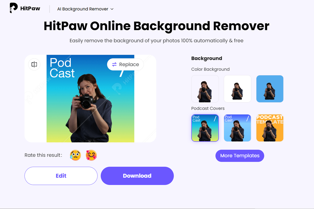 hitpaw ai background generator