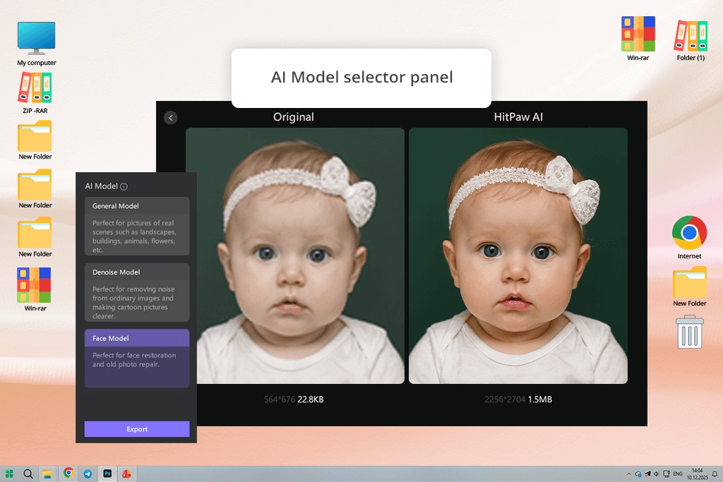 hitpaw ai-videouppskalare