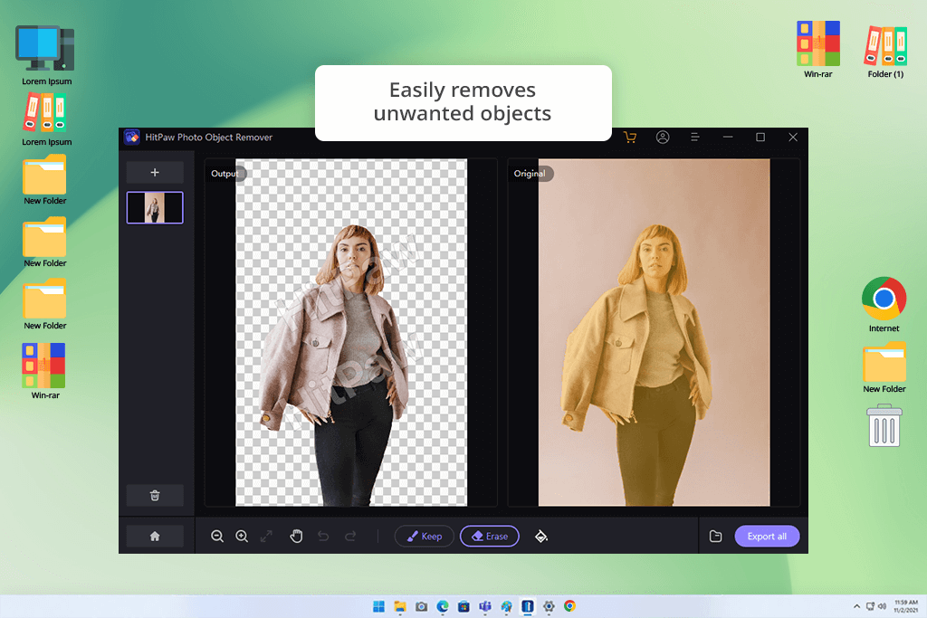 hitpaw free background removal software