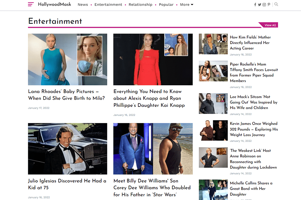 hollywoodmask entertainment blog