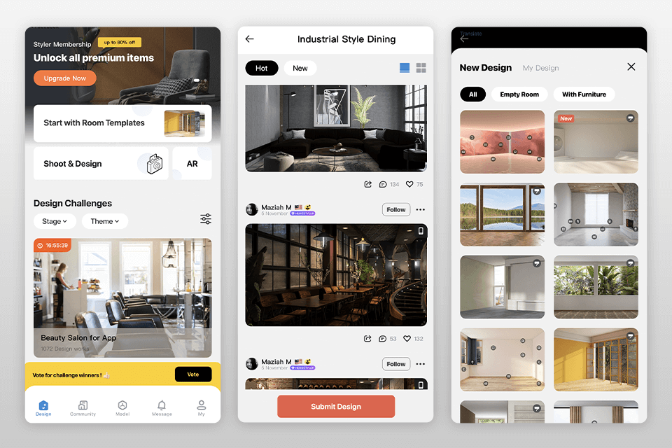homestyler floor plan app interface