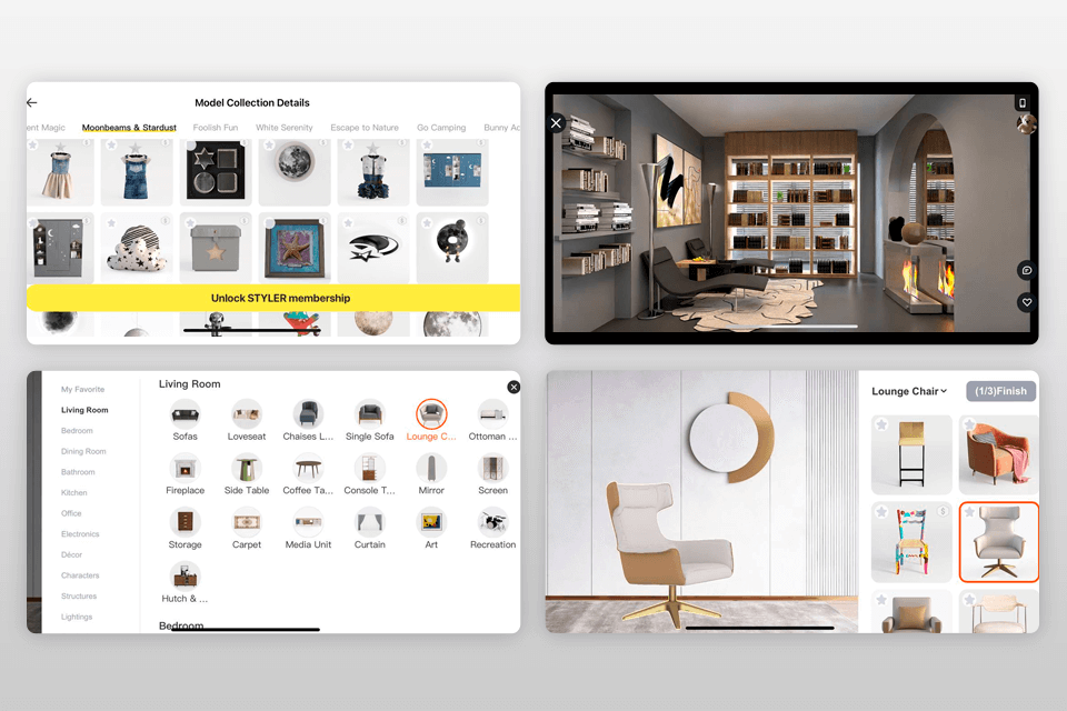 homestyler virtual staging service interface