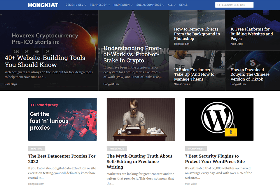 hongkiat technology blog website