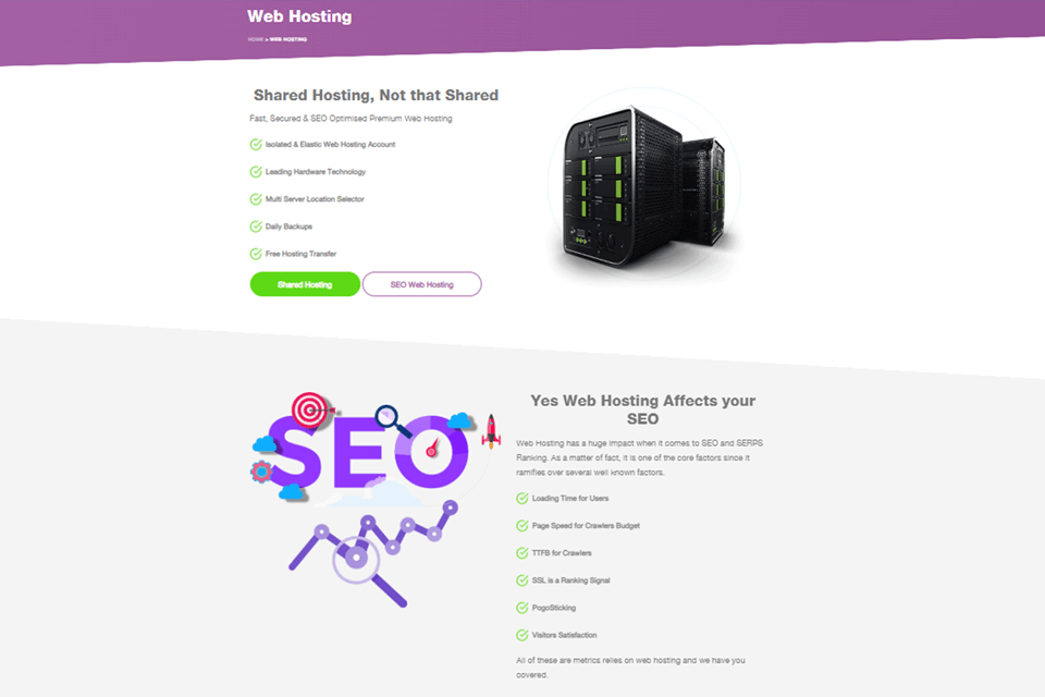 hoststage shared hosting