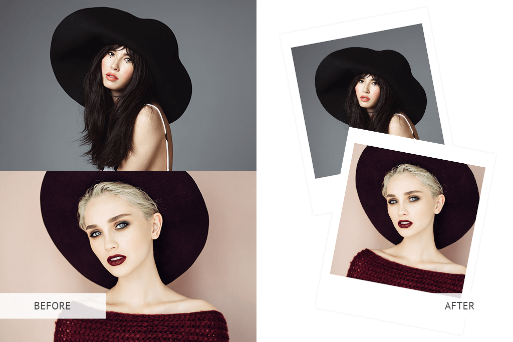 how big is a polaroid picture tutorial before after