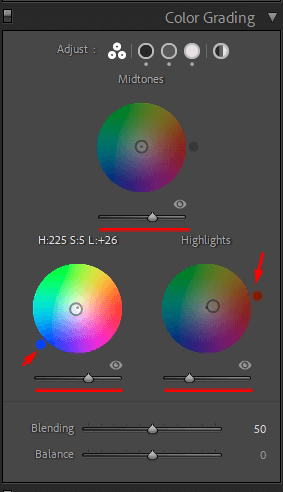 كيفية إضافة تأثير التلاشي في ضبط lightroom