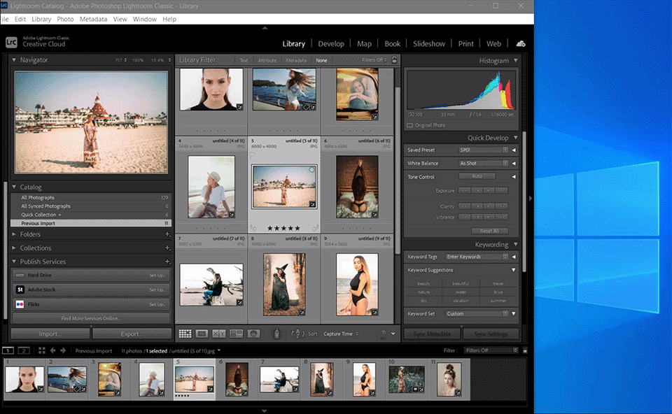 how to batch edit in lightroom library