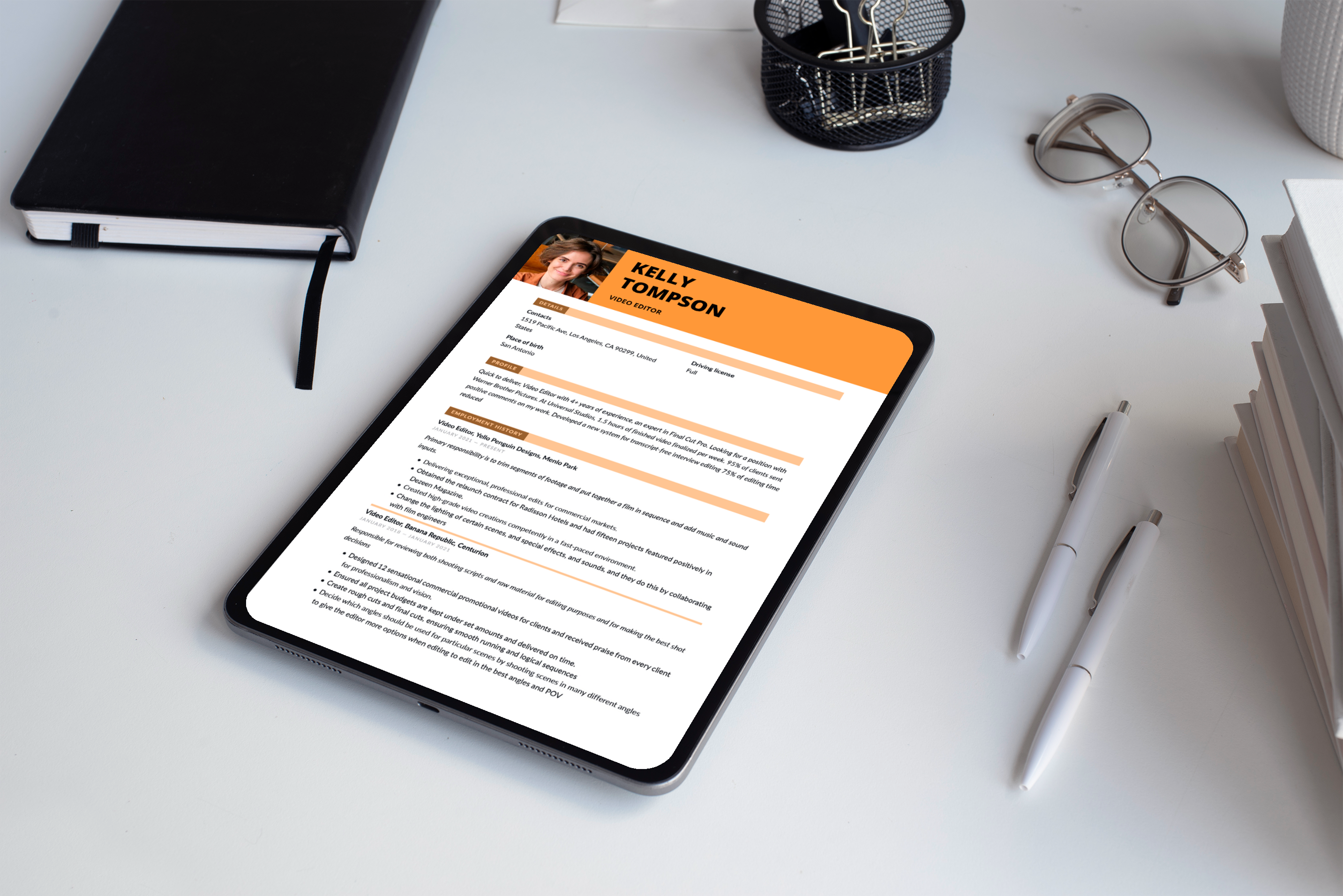 how to become a freelance video editor cv