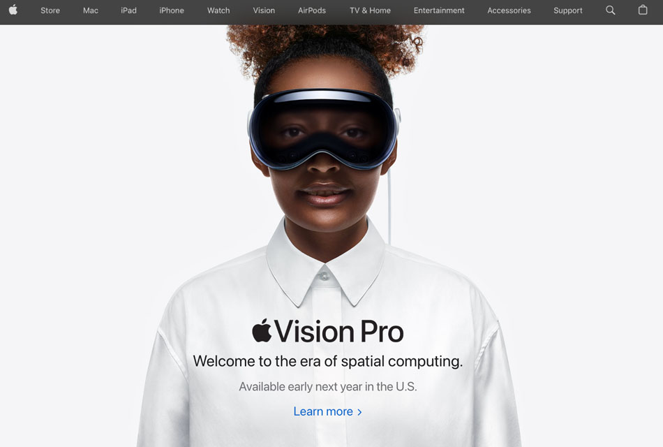 how to create a website hero image sample from apple