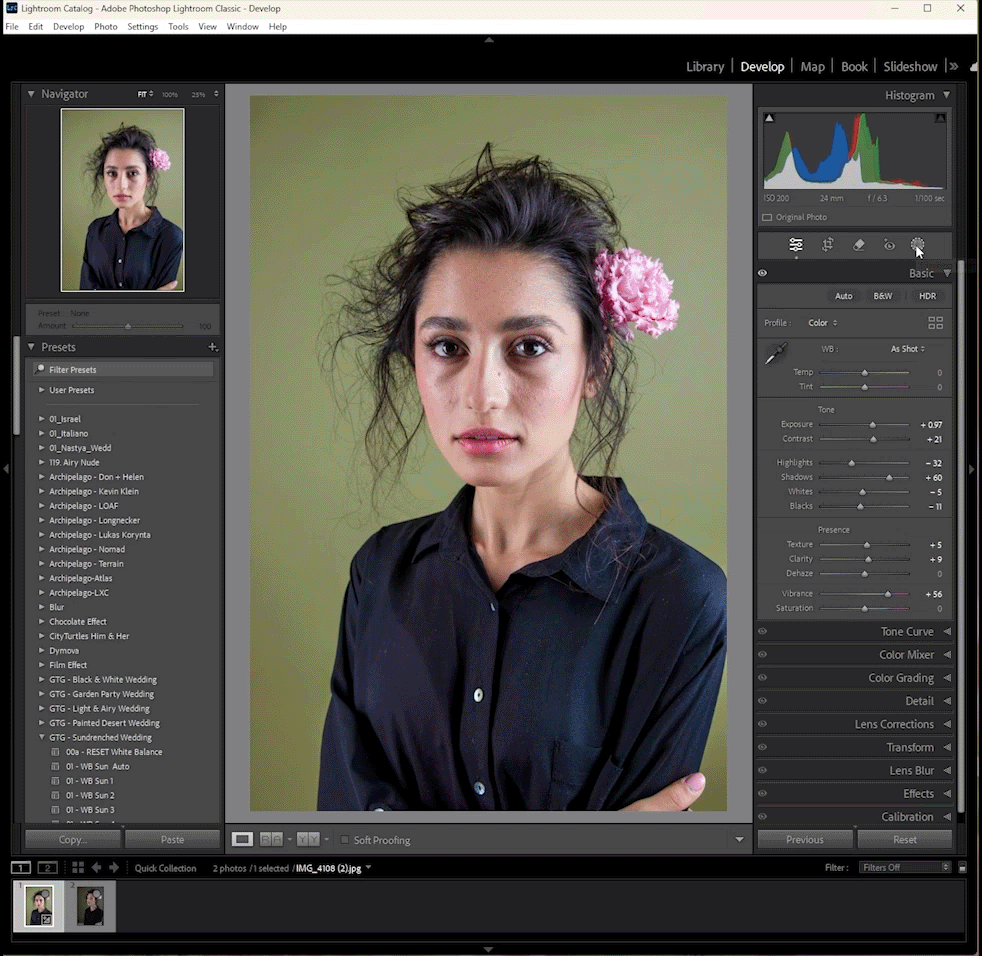 how to create adaptive presets in lightroom add ai masks