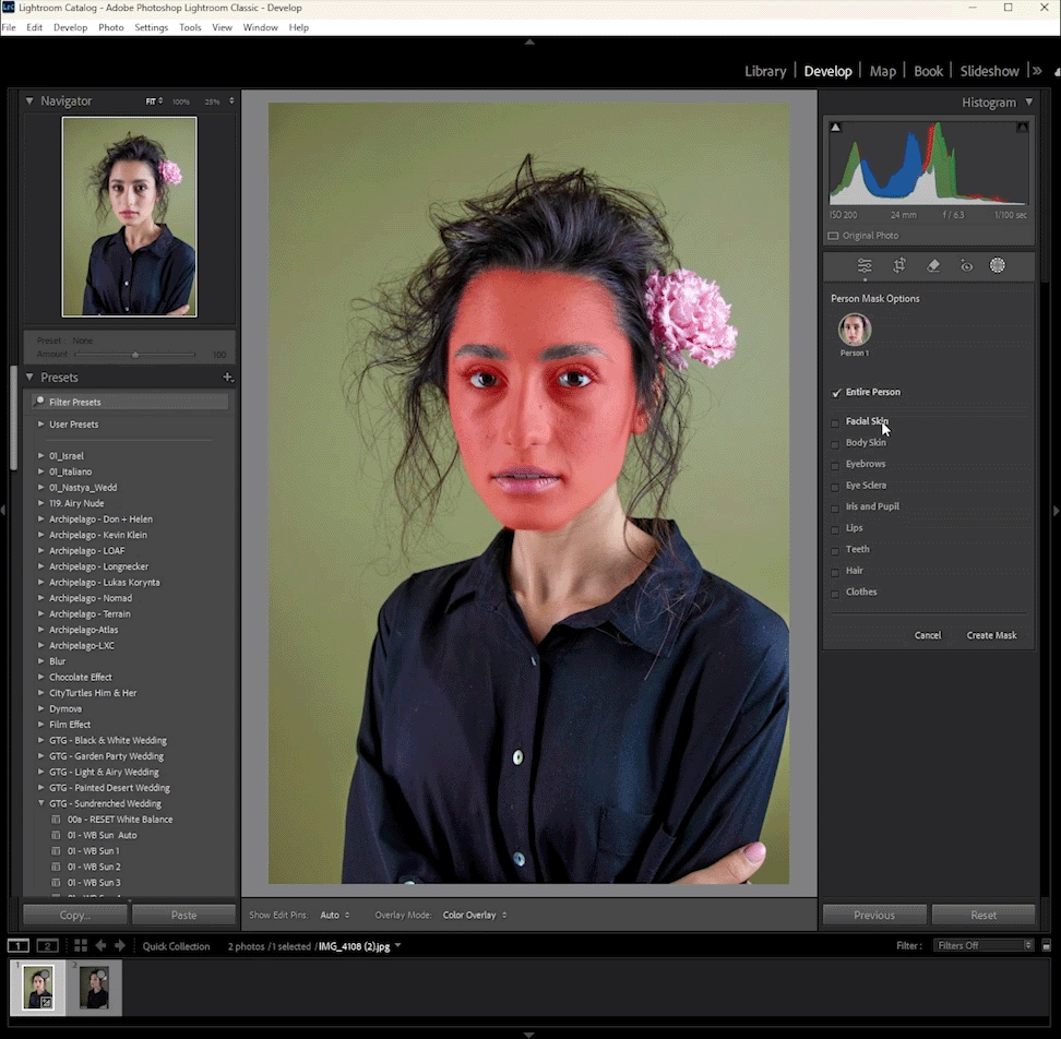 how to create adaptive presets in lightroom make adjustments