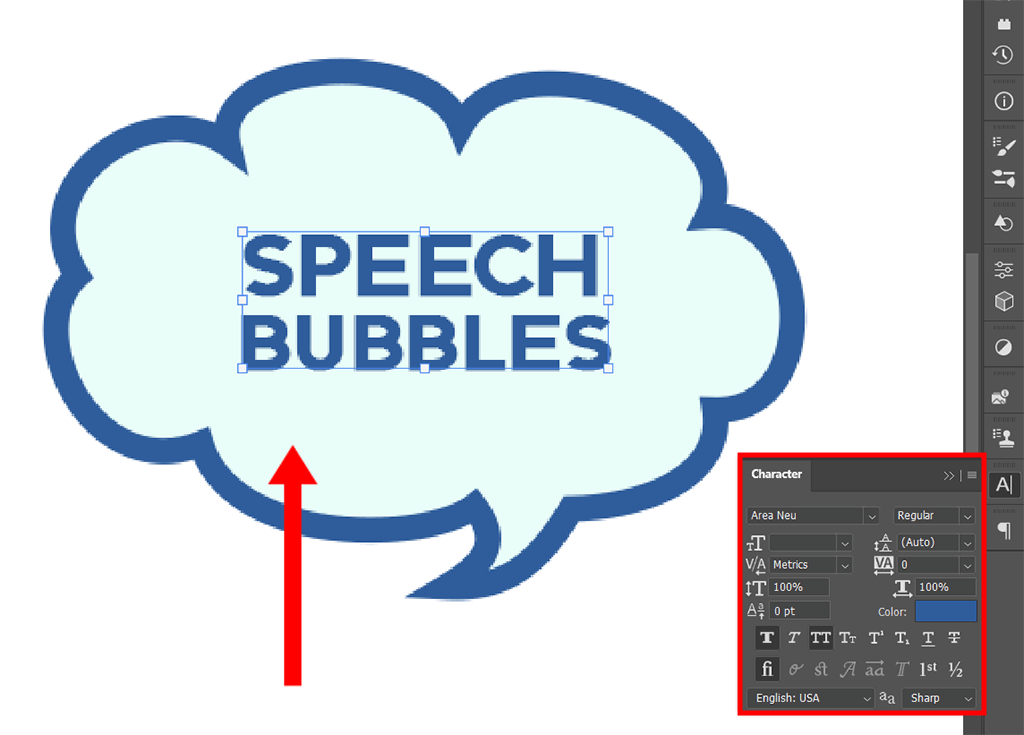 create speech bubble photoshop