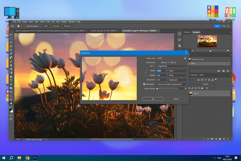 how to desqueeze photos in photoshop