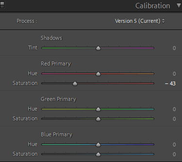 how to edit photos in lightroom camera calibration