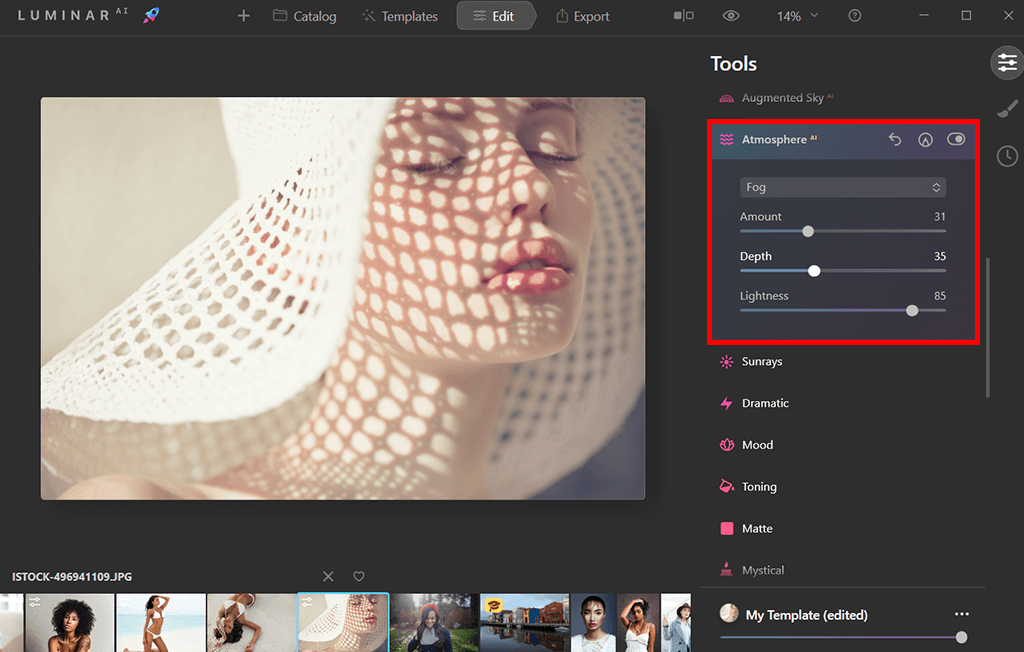 how to edit photos in luminar neo atmosphere ai