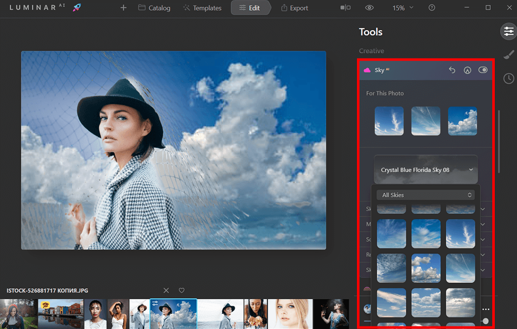 how to edit photos in luminar neo sky ai
