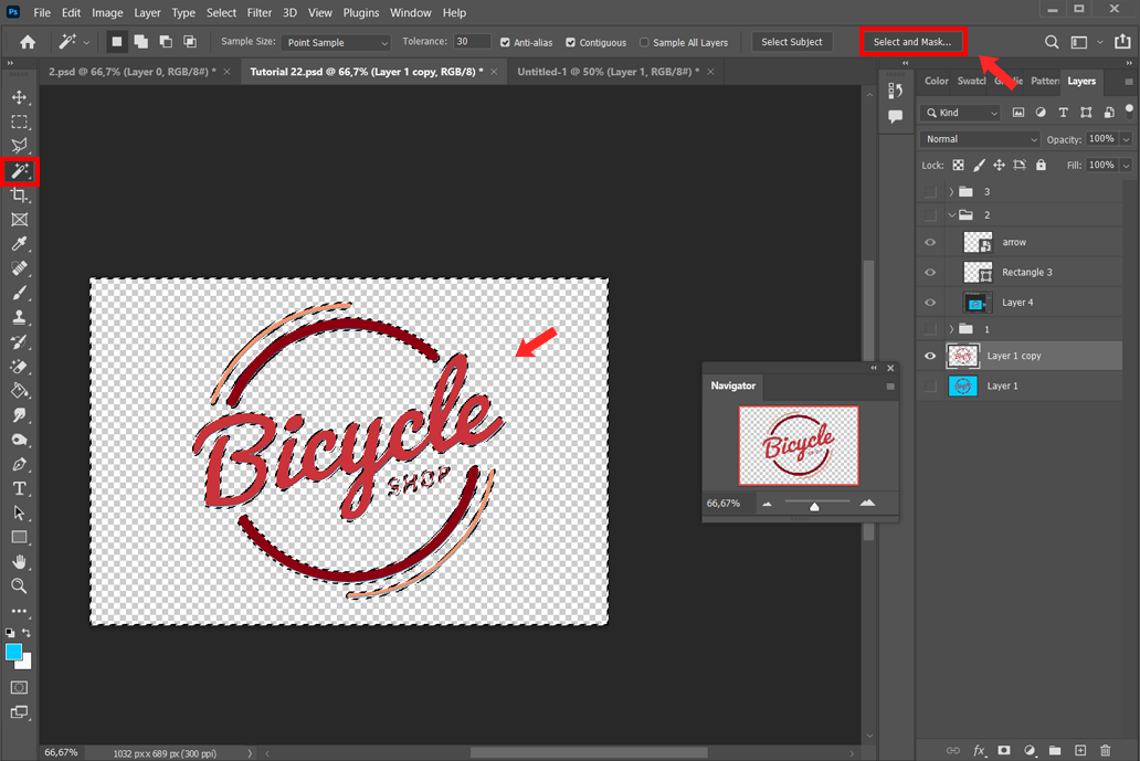 how to erase a specific color in photoshop with magic wand tool add layer mask