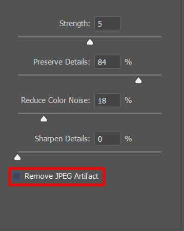 how to fix grainy photos remove jpeg artifacts