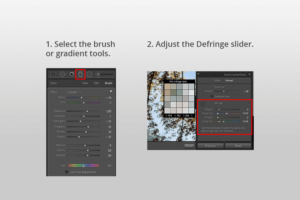 how to get rid of chromatic aberration in lightroom
