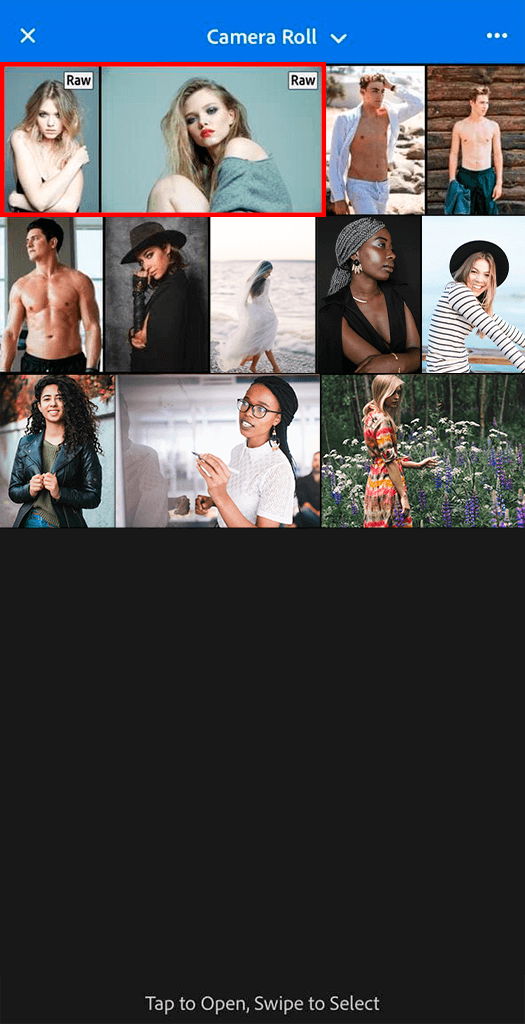 how to import raw files into lightroom mobile camera roll