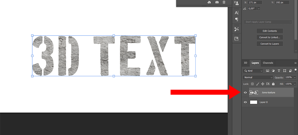 how to make 3d text in photoshop add texture
