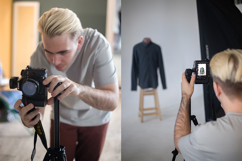 how to make clothing photography