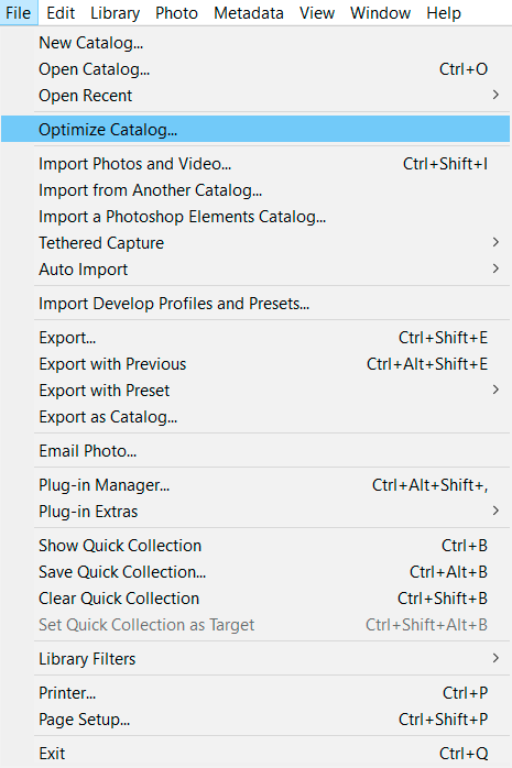 how to make lightroom faster optimization