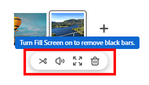 como mesclar vídeo em adobe creative cloud express melhorar o clipe