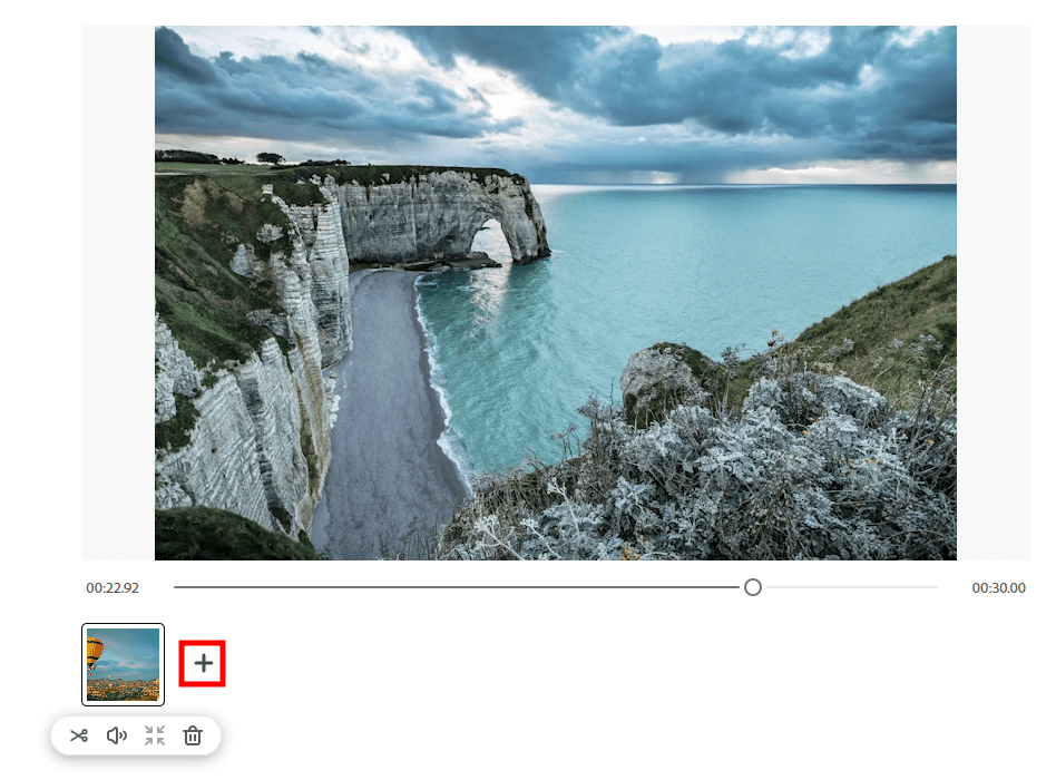 como mesclar vídeo em adobe creative cloud express segundo