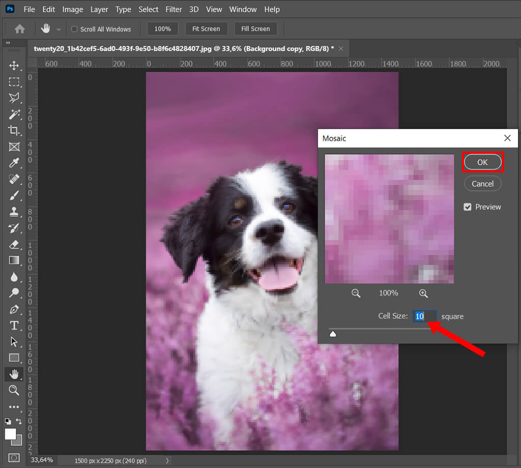 How to Pixelate an Image in Photoshop