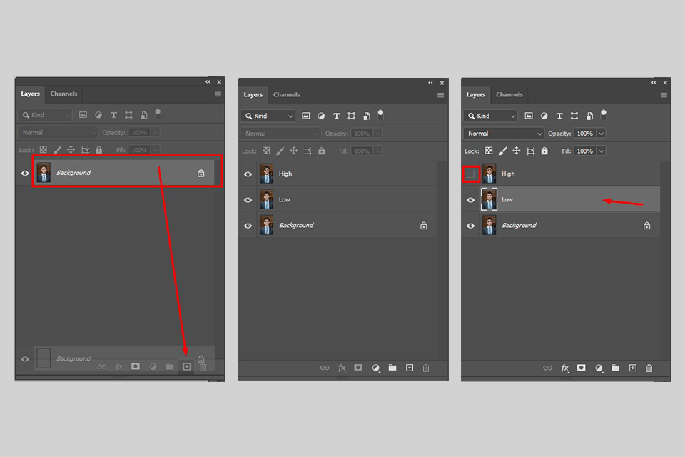 how to remove clothing wrinkles in photoshop frequency separation