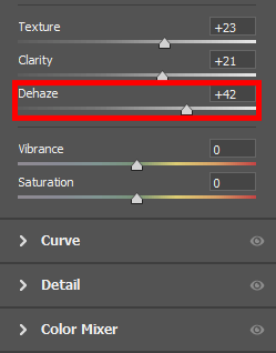 how to remove flash from pictures dehaze