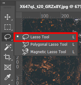 how to remove flash from pictures lasso tool