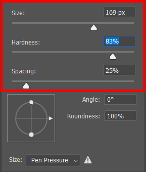 how to remove objects in photoshop using the spot healing brush tool size