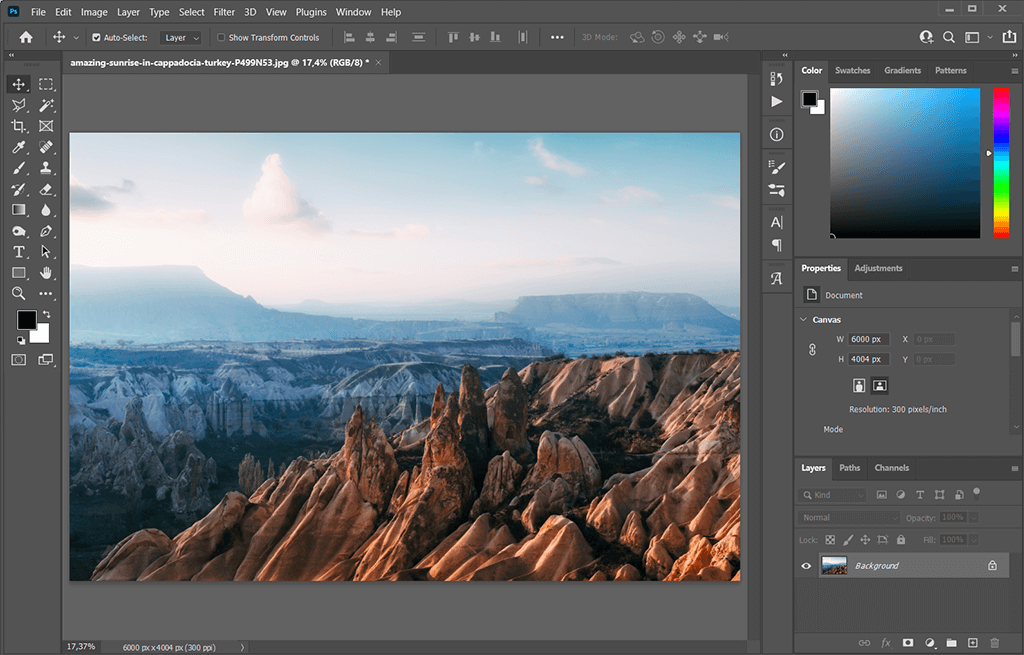 how to replace the sky in photoshop 2021 importing the image