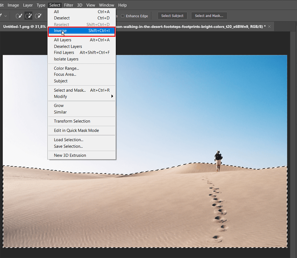 how to replace the sky in photoshop overlay invert selection