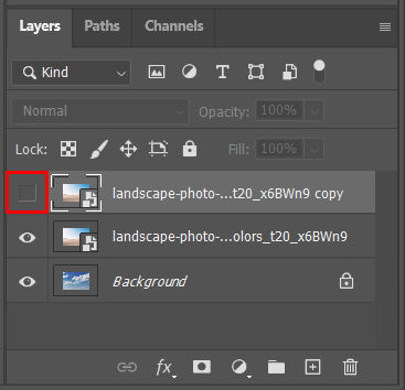 how to replace the sky in photoshop overlay turning visibility off