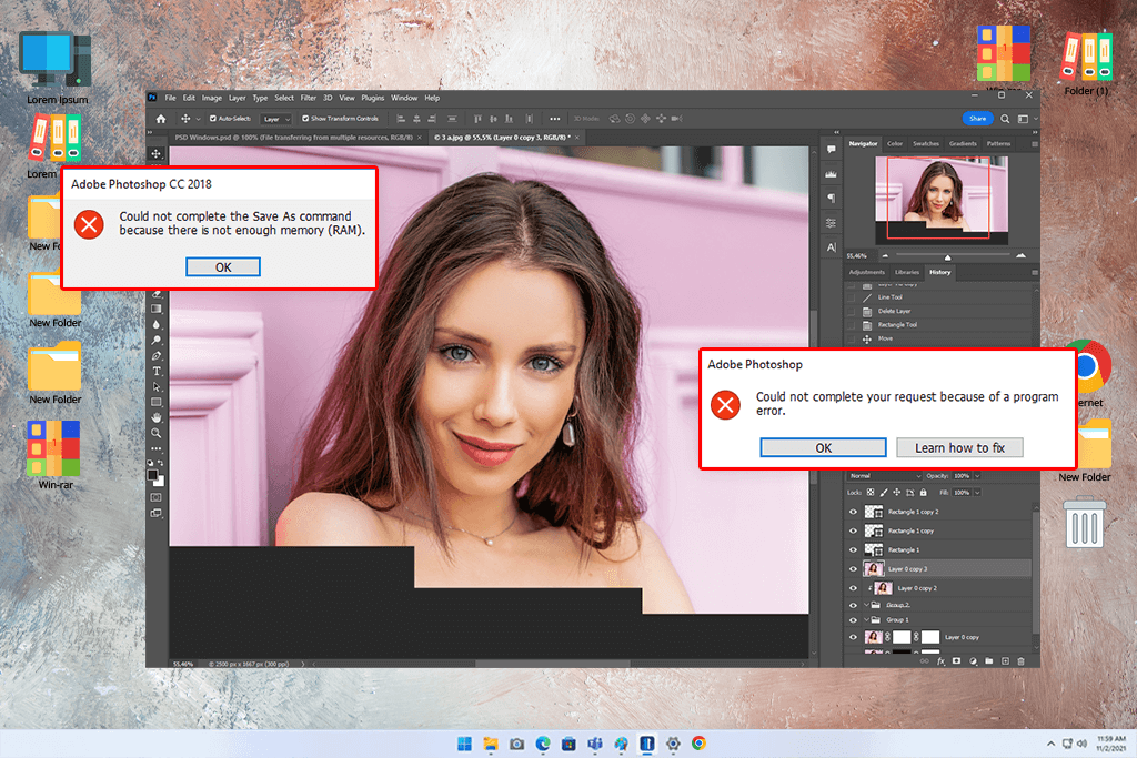 how to reset photoshop preferences to fix the bugs
