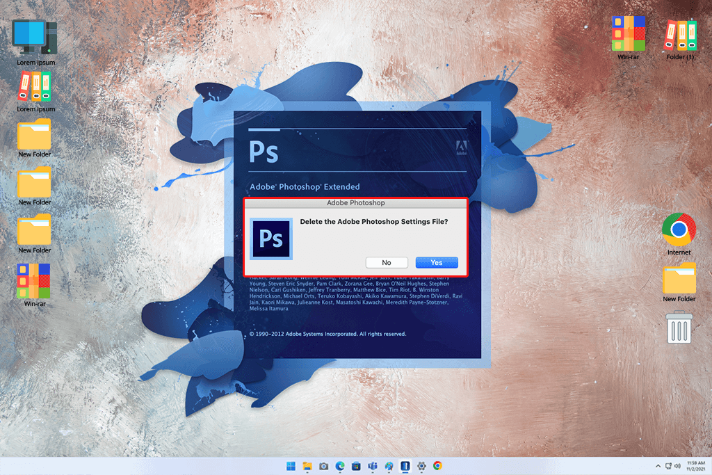 how to reset preferences in photoshop cs6