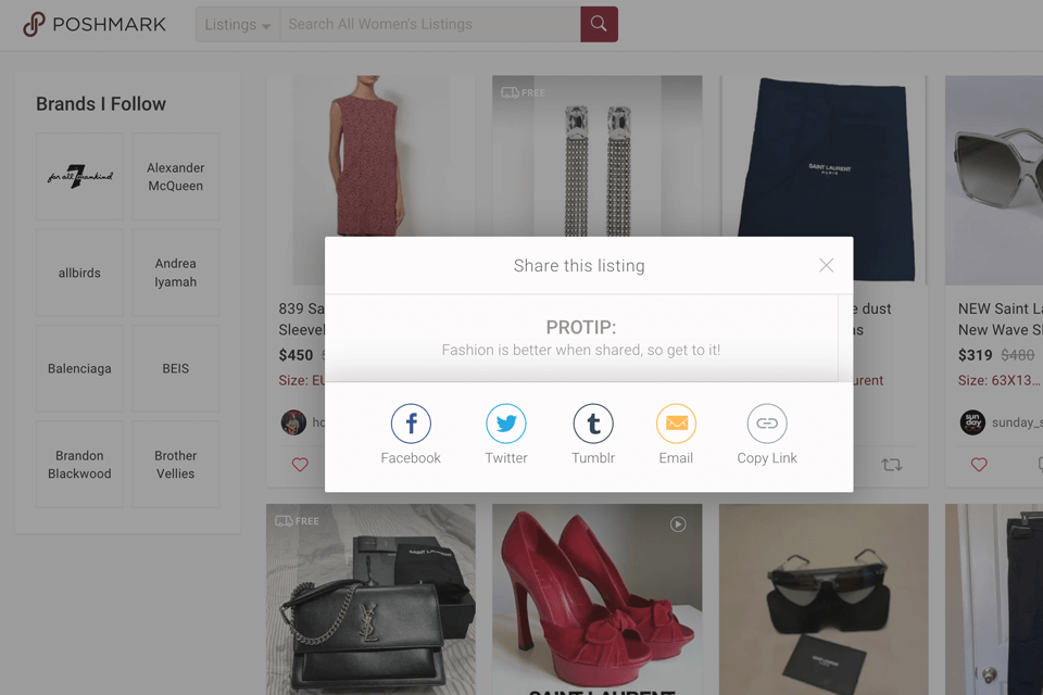 how to sell more on poshmark sharing listings