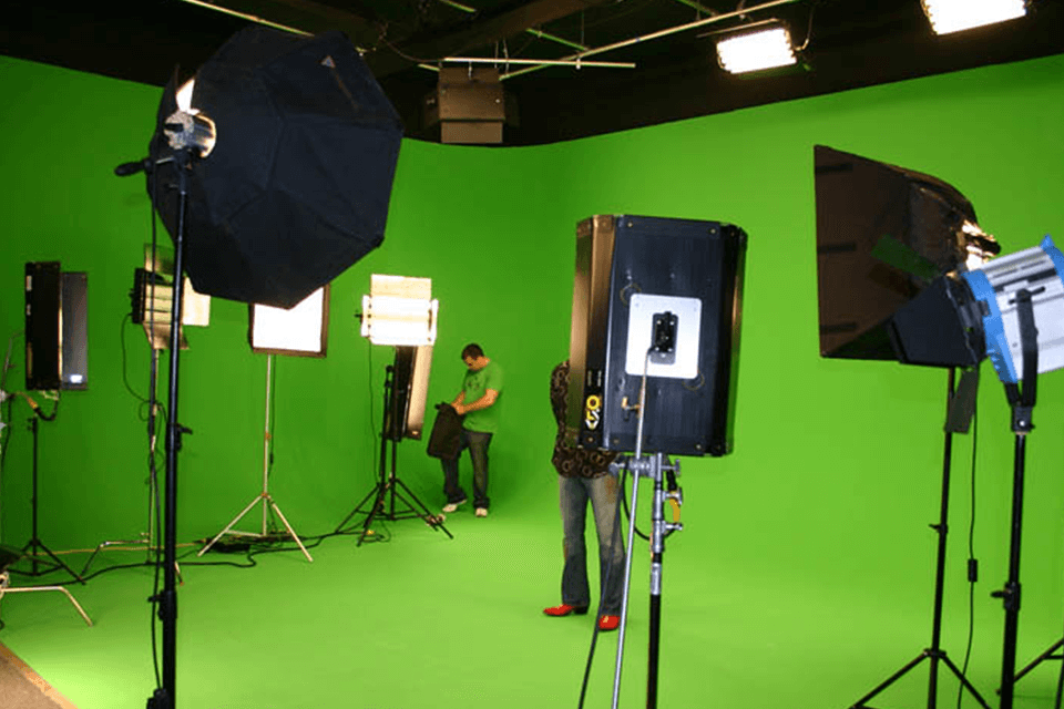 how to set lights for green screen