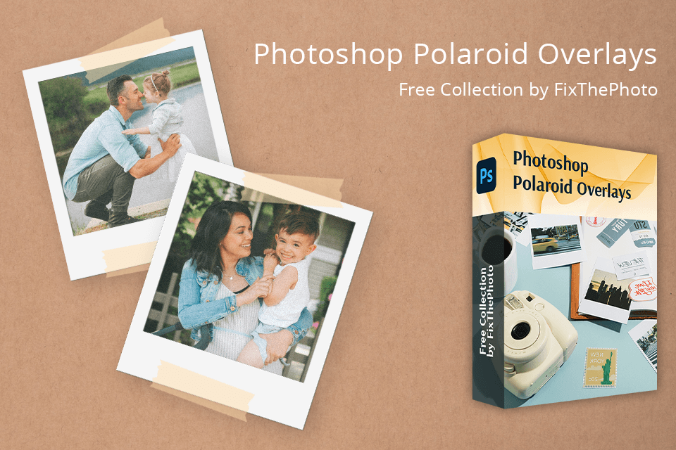 how to turn photos into polaroids freebies