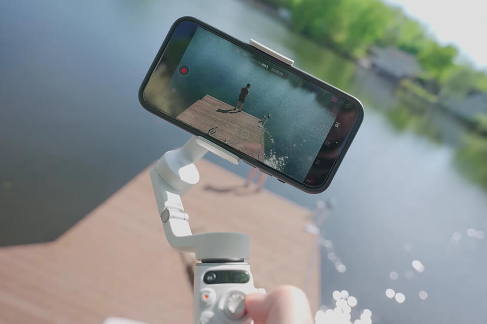 how to use a gimbal for iphone water