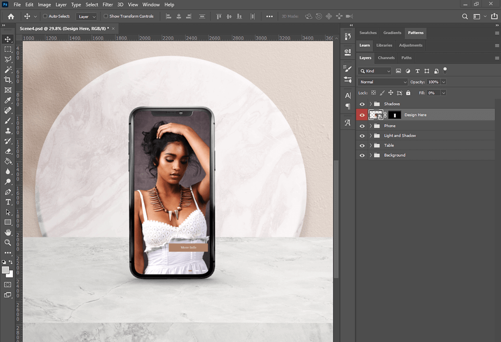 how to use a mockup in photoshop changes