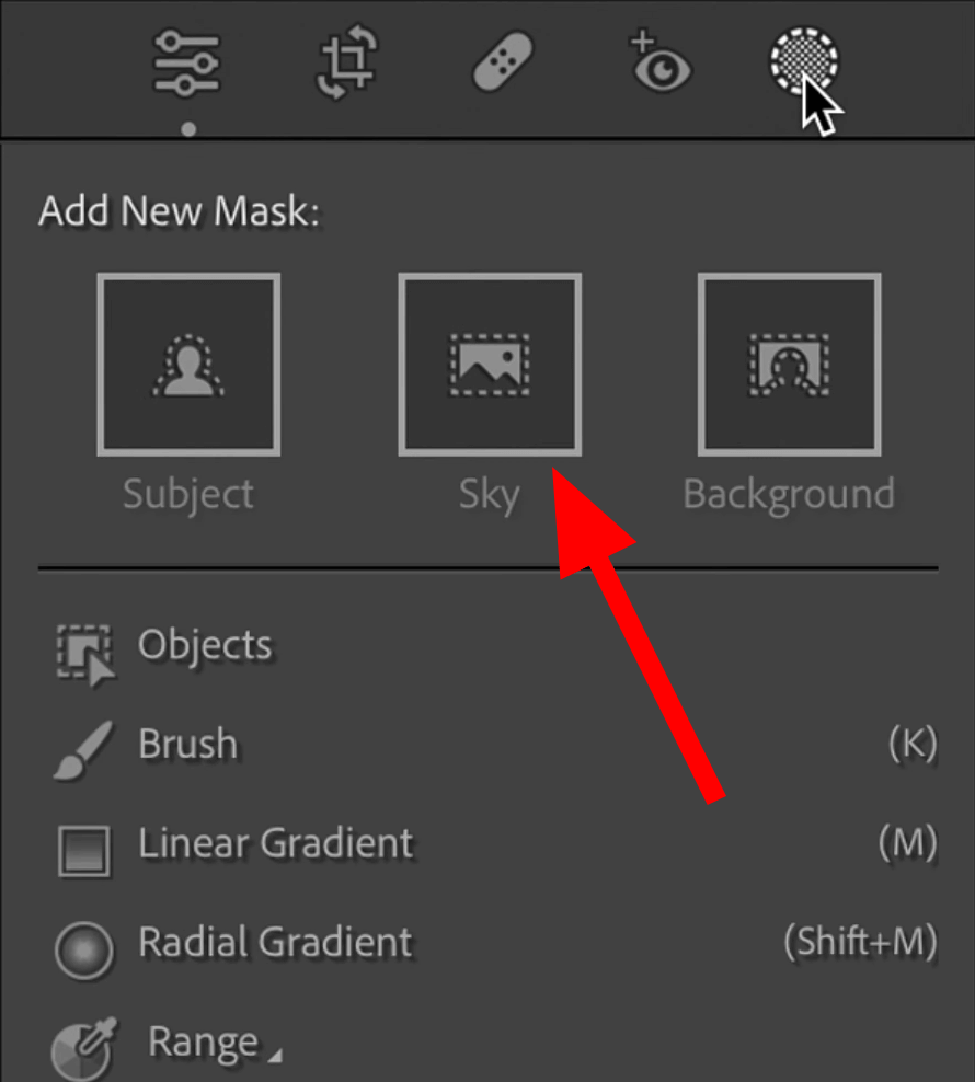 how to use ai in lightroom select sky