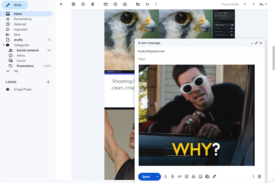 how to use gifs in emails