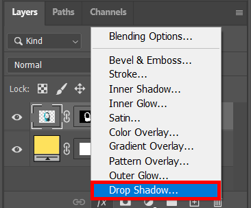 how to use magic wand in photoshop adding a drop shadow