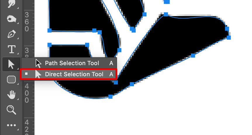cómo vectorizar una imagen en la herramienta de selección directa de photoshop