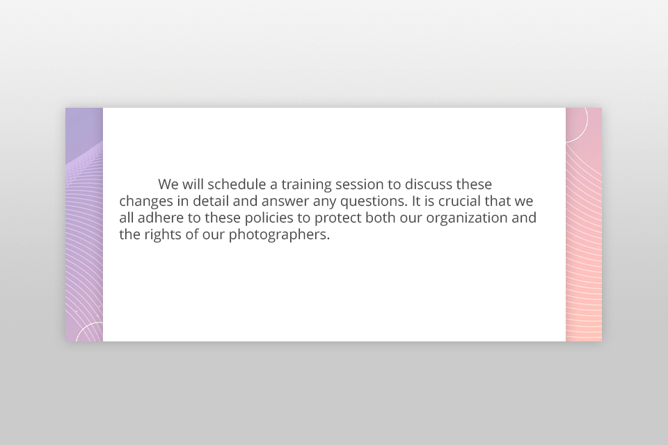 how to write a memo call to action