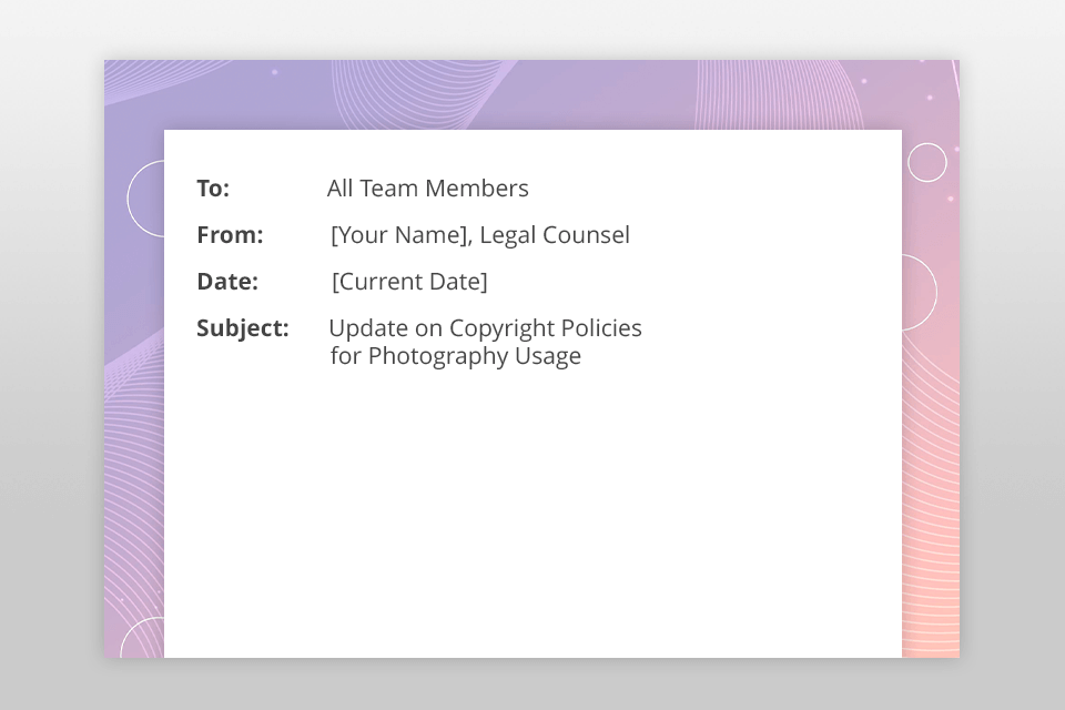 how to write a memo heading